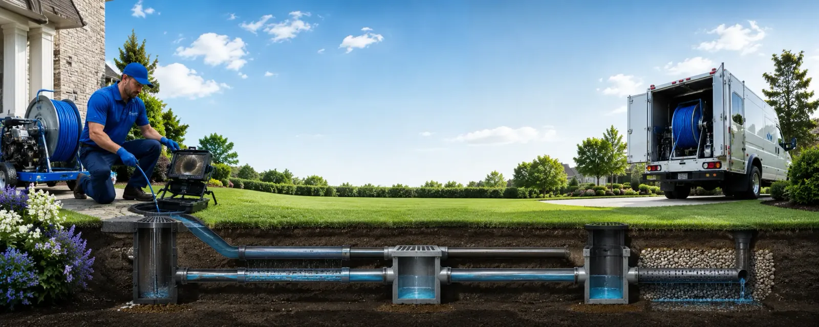 Outdoor drain cleaning information for Wallagrass, ME